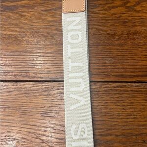 Louis Vuitton Cream and Tan Shoulder Strap